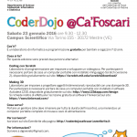 CoderDojo Ca Foscari 23 gennaio  2016